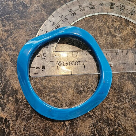 Lot of 4 80s style retro chunky bangle bracelets - Picture 5 of 8